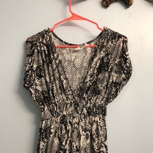 Snake print maxi dress!